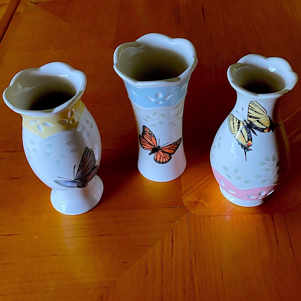 Lenox Butterfly Meadow Bud Vases